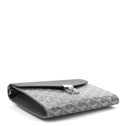 Goyard Goyardine Calfskin Chypre Wallet Pouch Grey 4 of 12