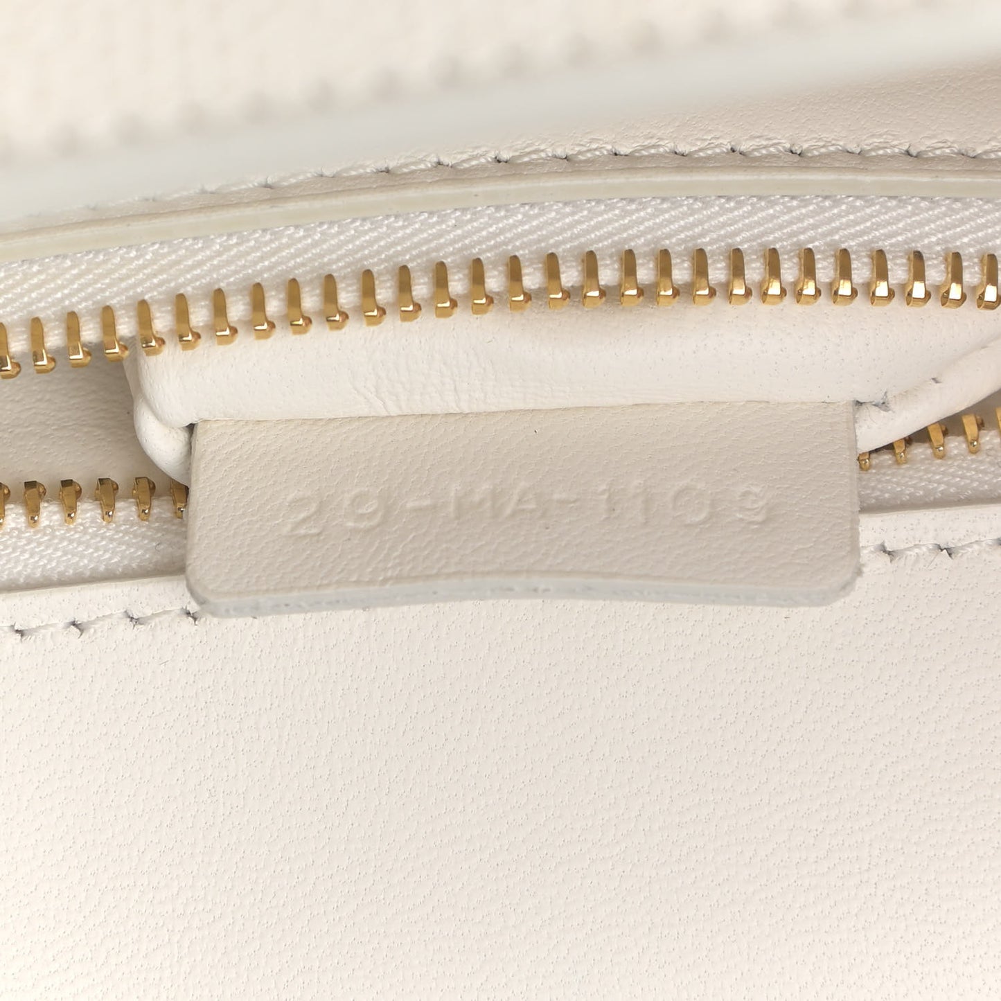 Ultra Matte Grained Calfskin 30 Montaigne Flap Bag White