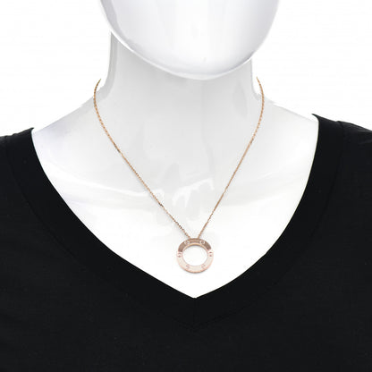 Cartier 18K Pink Gold LOVE Pendant Necklace 2 of 4