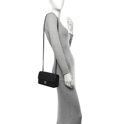Chanel Caviar Quilted Mini Rectangular Flap Black 2 of 10