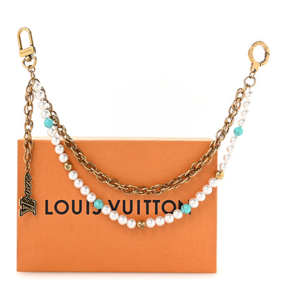 Louis Vuitton Chain Belt Pearls Bag Charm Gold 4 of 4