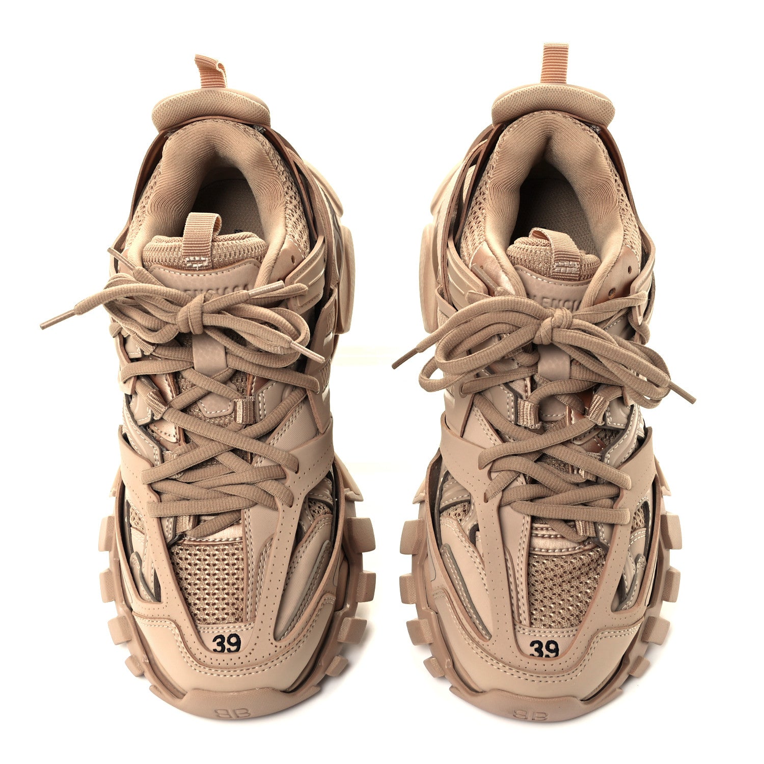 Balenciaga Mesh Rubber Uni-Matte Full Color Womens Track Sneakers 39 Full Beige 5 of 11