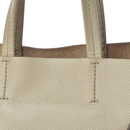 Celine Grained Calfskin Small Vertical Bi-Cabas Fluo Orange Taupe 21 of 23