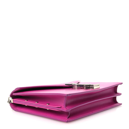 Saint Laurent Smooth Calfskin Monogram Cassandra Clasp Bag Electric Fuchsia 4 of 12