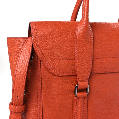 3.1 Phillip Lim Textured Calfskin Large Pashli Satchel Orange 10 of 10