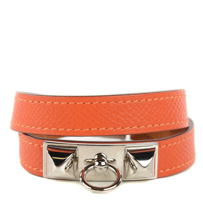 Hermes Epsom Micro Rivale Bracelet S Orange 1 of 7