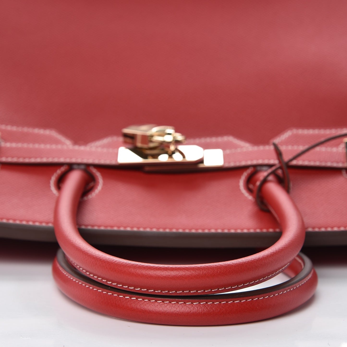 Epsom Candy Birkin 35 Rouge Casaque Bleu Thalassa