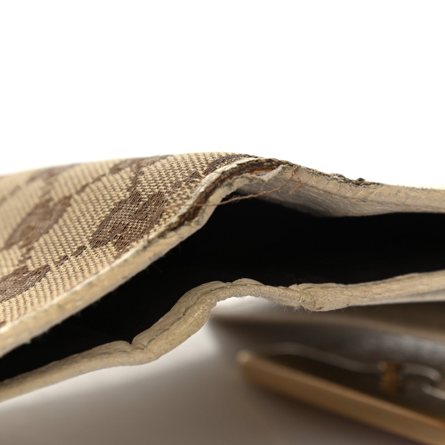 Monogram Web Ladies Web French Wallet Off White