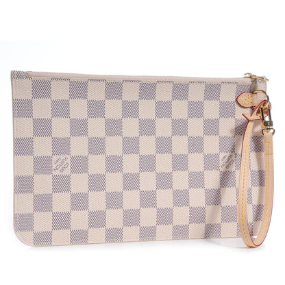 Louis Vuitton Damier Azur Neverfull MM GM Pochette 3 of 9