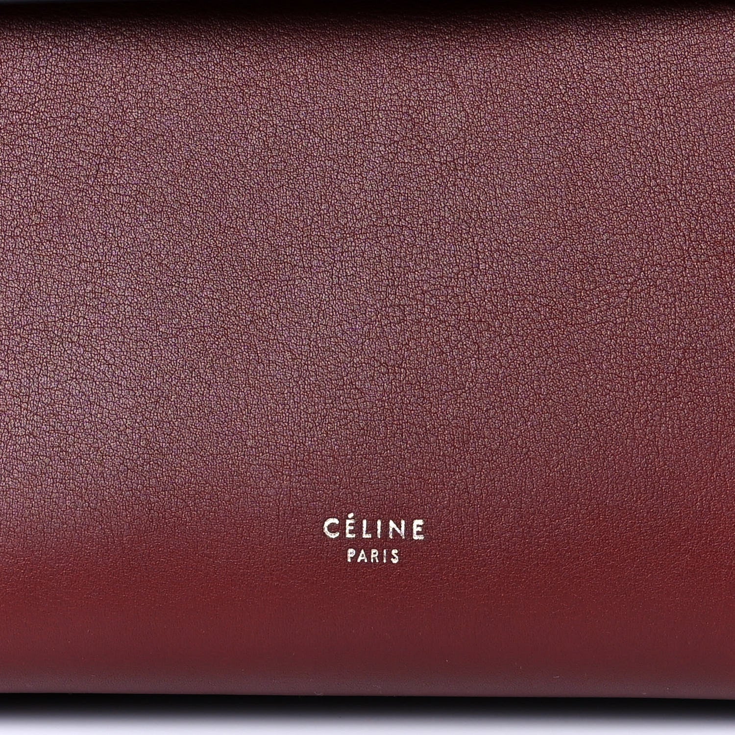 Celine Smooth Calfskin Micro Bi-Color Braided Belt Bag Red Wood 7 of 11