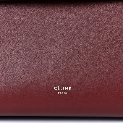 Celine Smooth Calfskin Micro Bi-Color Braided Belt Bag Red Wood 7 of 11
