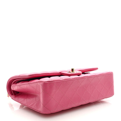 Chanel Caviar Quilted Medium Double Flap Pink 4 of 9