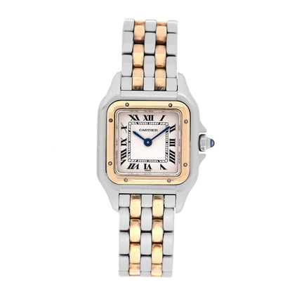Cartier Stainless Steel 18K Yellow Gold 22mm Panthere Quartz Watch 1 of 4