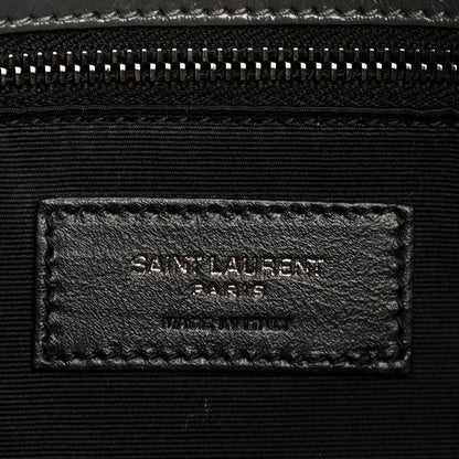 Saint Laurent Crinkled Calfskin Matelasse Monogram Medium Niki Chain Satchel Storm 6 of 11