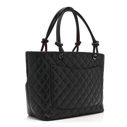 Chanel Calfskin Quilted Large Cambon Tote Black 3 of 10