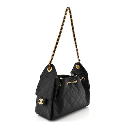 Chanel Caviar Quilted Mini Chanel 25 Handbag Black 3 of 10