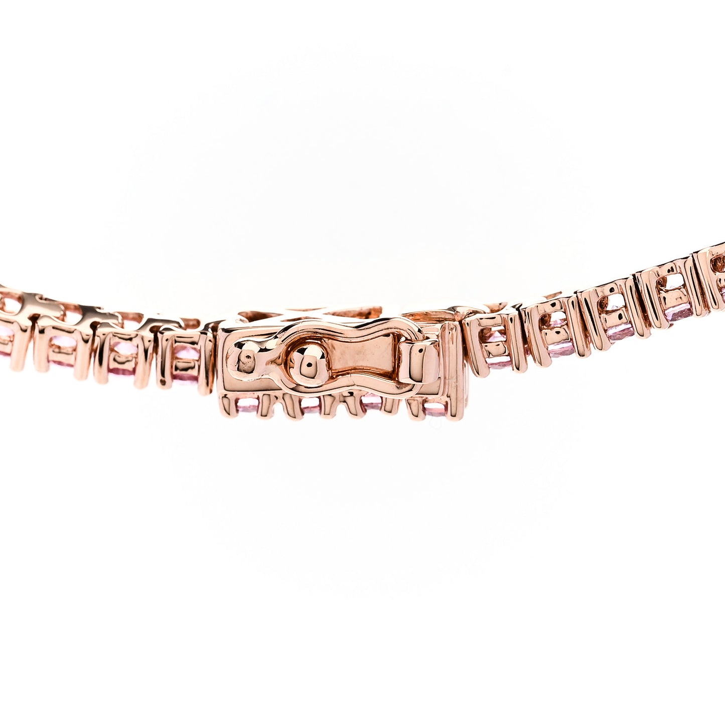 18K Rose Gold Pink Sapphire Hepburn Choker Necklace