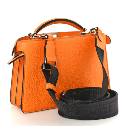 Fendi Cuoio Romano Vitello Cover Bi-Color Peekaboo I See U X Cross Satchel Orange 3 of 8