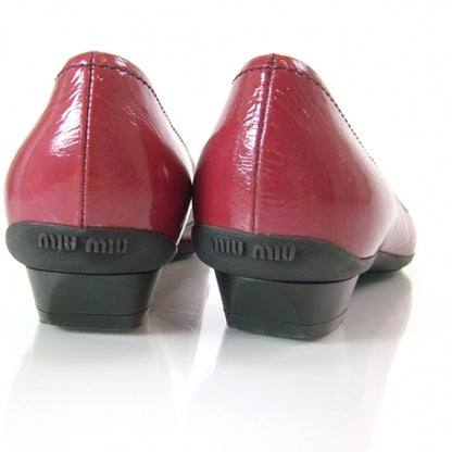 Miu Miu Patent Leather Flats 36 Cranberry 3 of 7