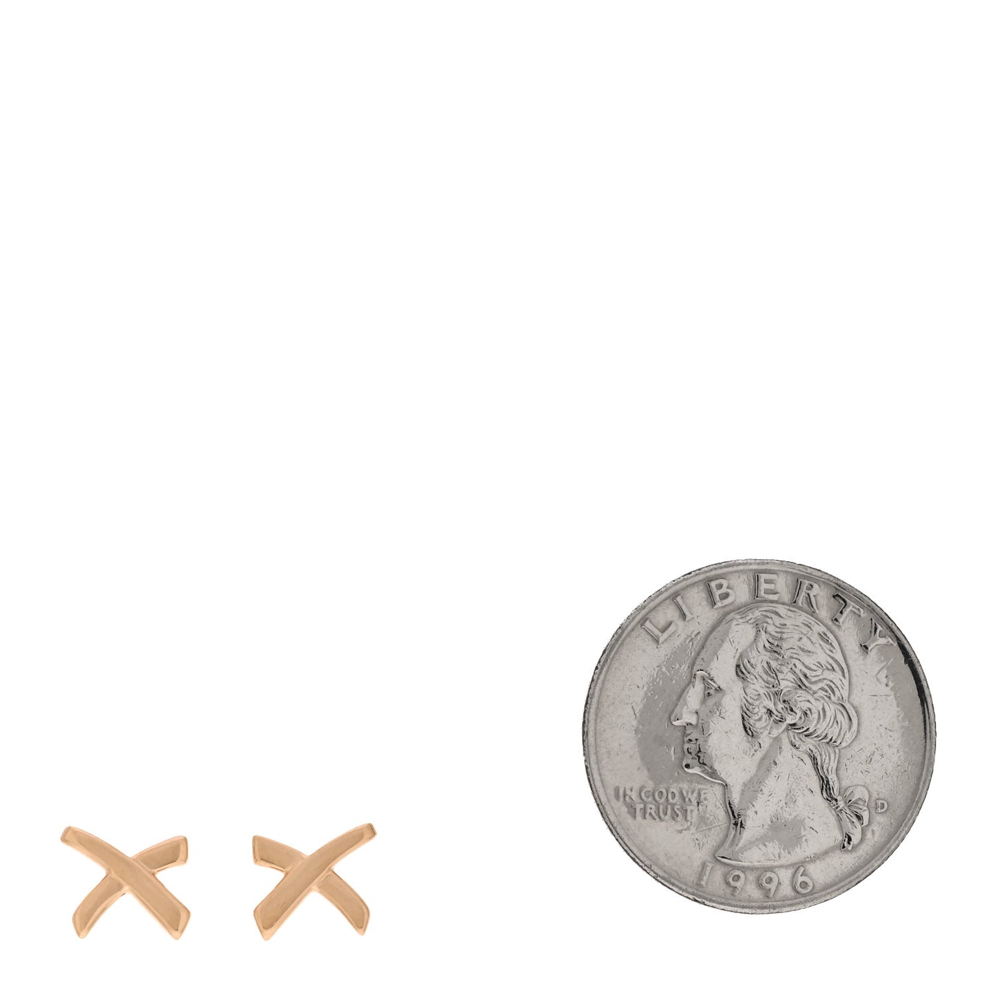 18K Rose Gold Small Paloma's Graffiti X Earrings
