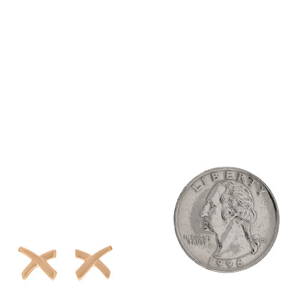 Tiffany 18K Rose Gold Small Paloma's Graffiti X Earrings 2 of 5