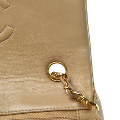 Chanel Lambskin Quilted Small Single Flap Beige 10 of 15