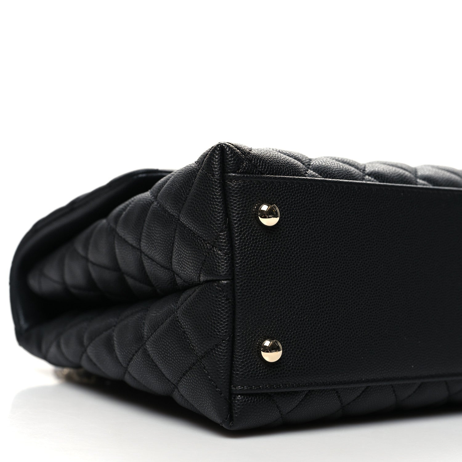 Chanel Caviar Quilted Medium Coco Handle Flap Black 9 of 10