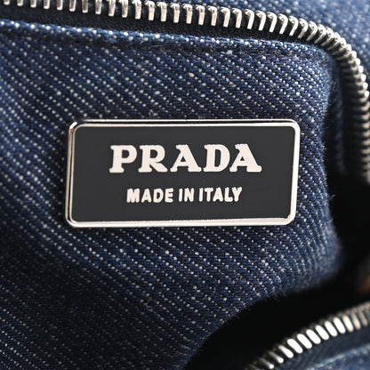 Prada Denim Shoulder Bag Bleu 6 of 8