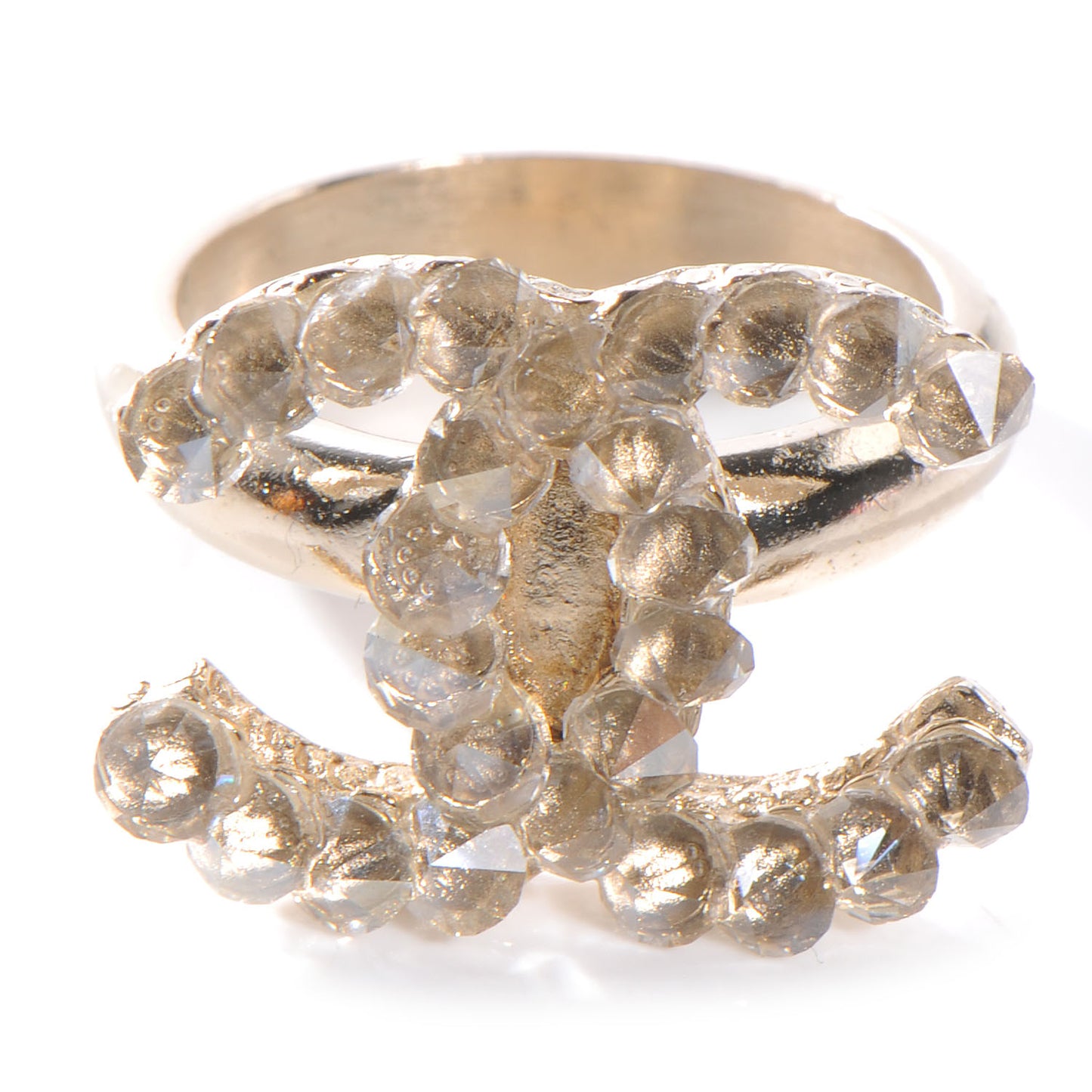 Crystal Logo CC Ring 6.5