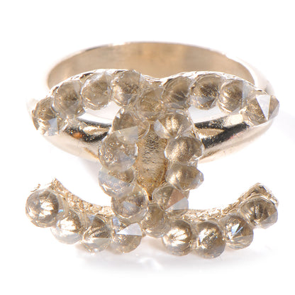 Chanel Crystal Logo CC Ring 6.5 1 of 5