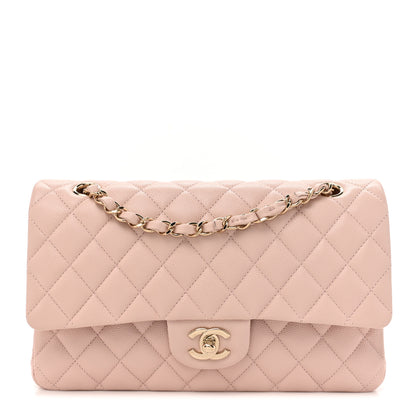 Chanel Caviar Quilted Medium Double Flap Light Pink 1 of 10