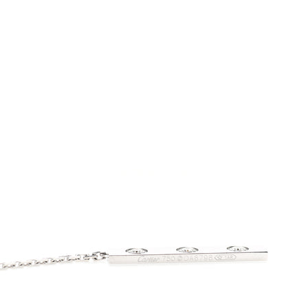 Cartier 18K White Gold Diamond LOVE Lariat Necklace 4 of 5