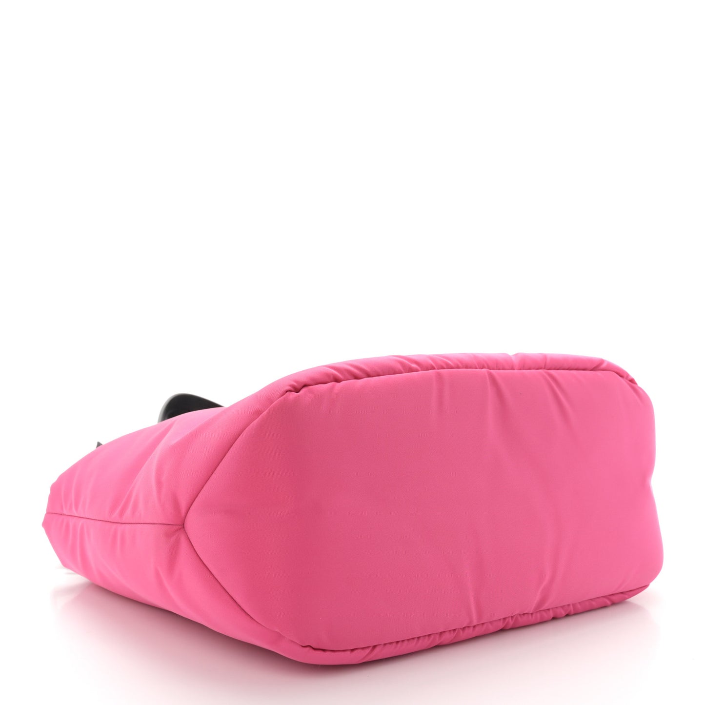 Tessuto Nylon Soft Padded Shopping Tote Fuxia
