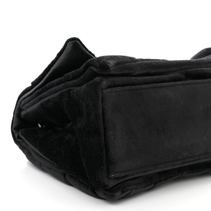 Balenciaga Crushed Velvet Quilted Medium Crush Chain Bag Black 9 of 10