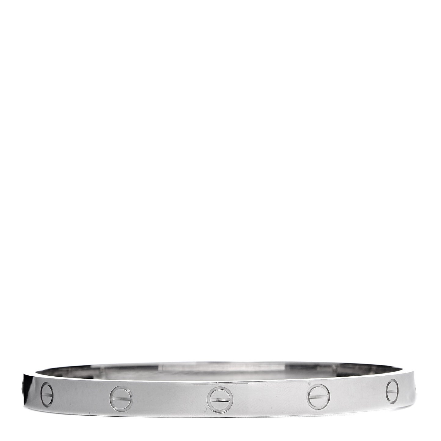 18K White Gold LOVE Bracelet 20