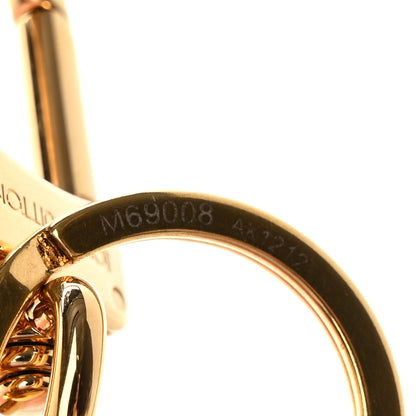 Louis Vuitton Metal Monogram Epi Spring Street Bag Charm Key Holder Gold 4 of 5