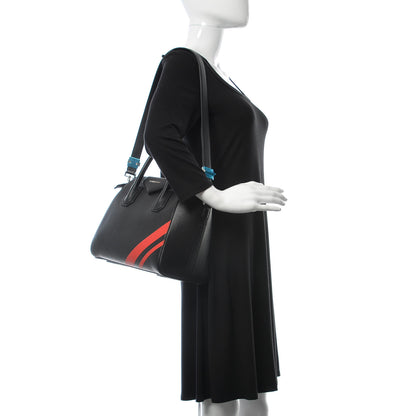 Givenchy Sugar Goatskin Striped Small Antigona Black Red 2 of 11