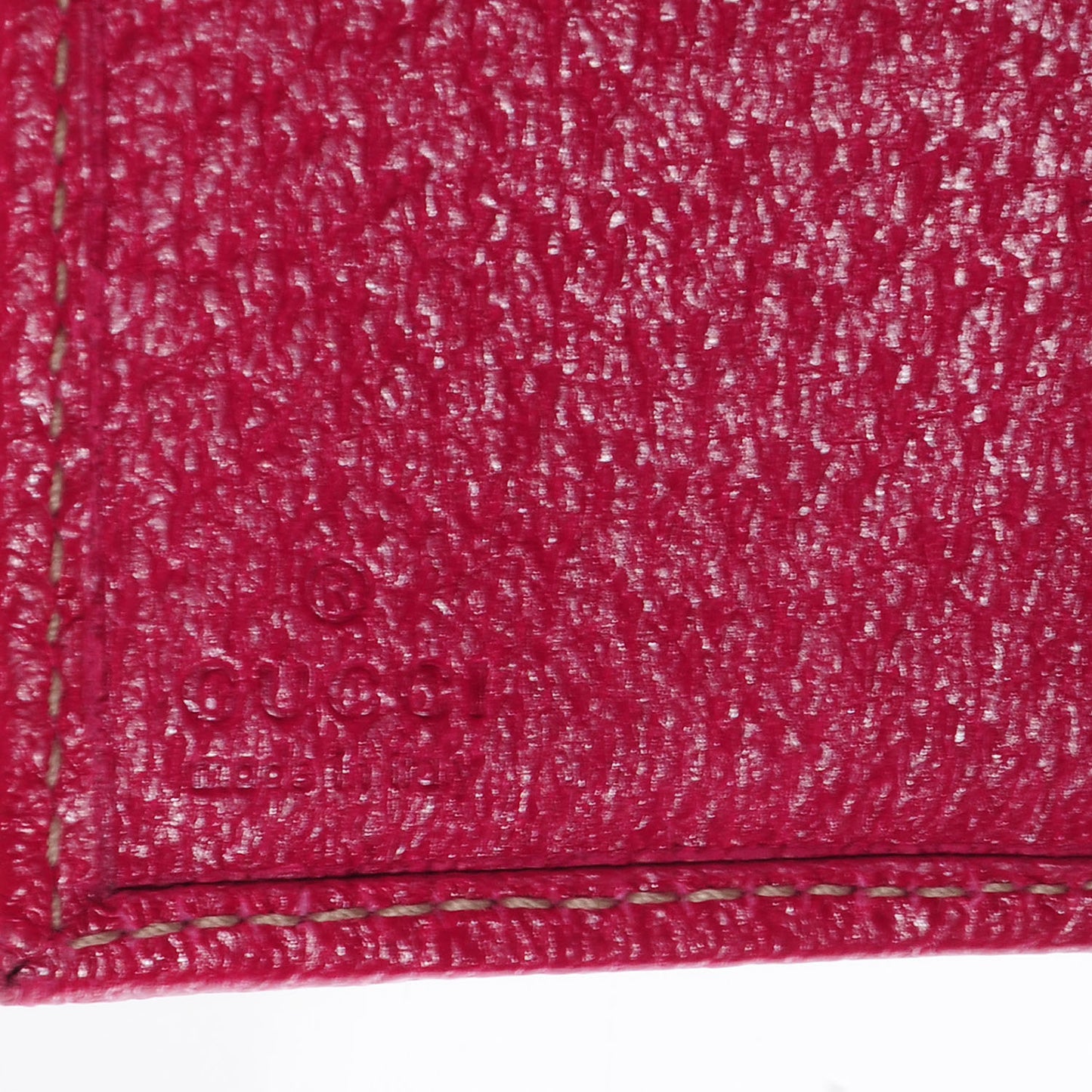 Monogram Metal Bar French Flap Wallet Pink