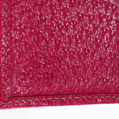 Gucci Monogram Metal Bar French Flap Wallet Pink 6 of 9