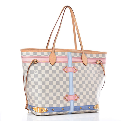 Louis Vuitton Damier Azur Summer Trunks Neo Neverfull MM 3 of 17