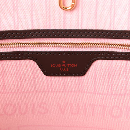 Louis Vuitton Damier Ebene Neo Neverfull MM Rose Ballerine 6 of 9