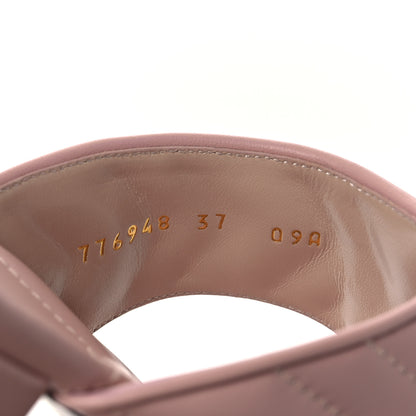 Gucci Nappa Charlotte Double G Marmont Thong Sandals 37 Perfect Pink 10 of 11