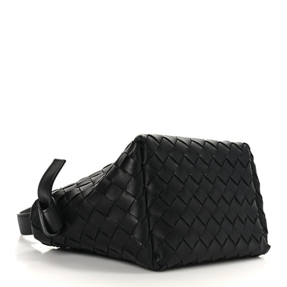 Bottega Veneta Nappa Intrecciato Tie Shoulder Bag Black 4 of 8