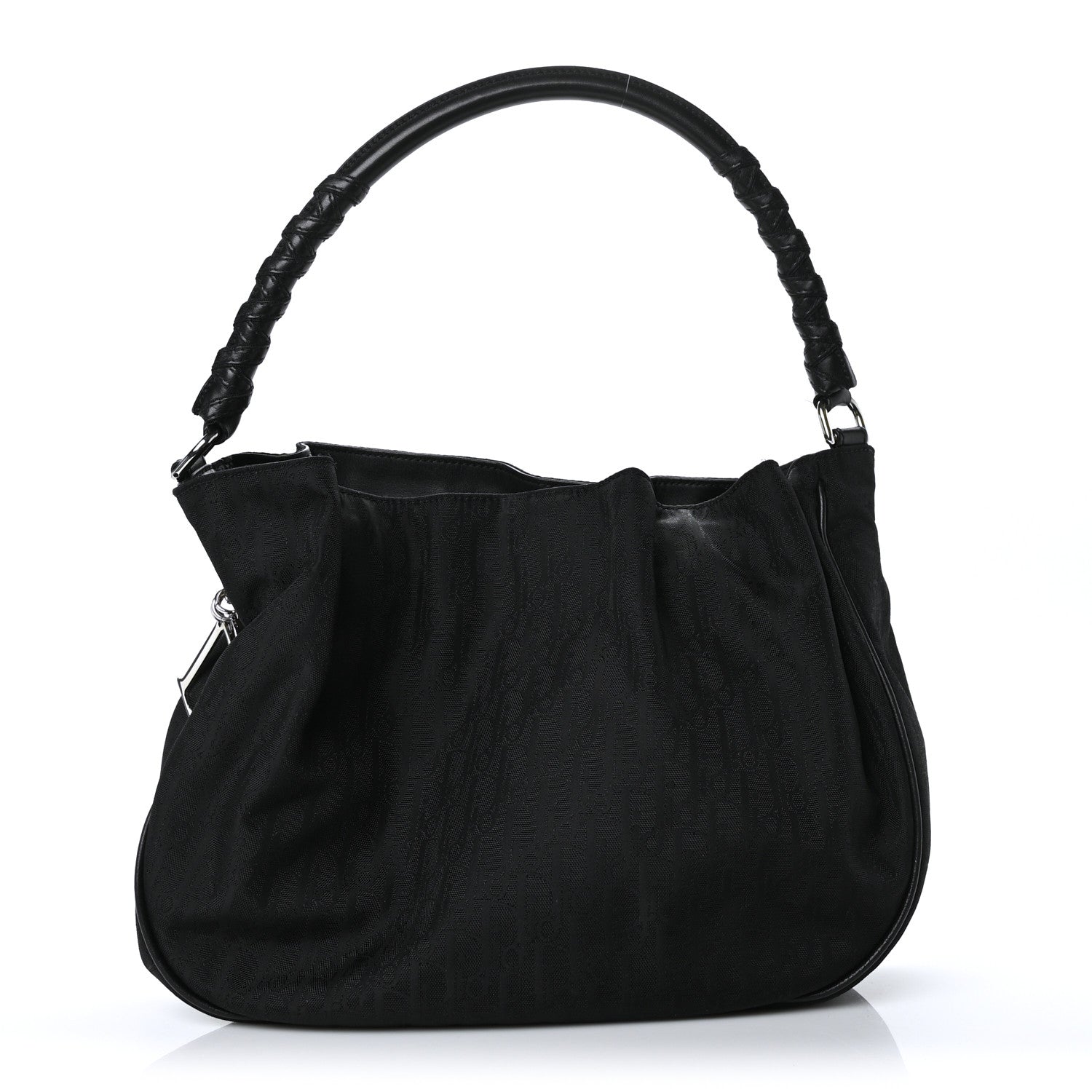 Christian Dior Nylon Monogram Lovely Hobo Black 2 of 21