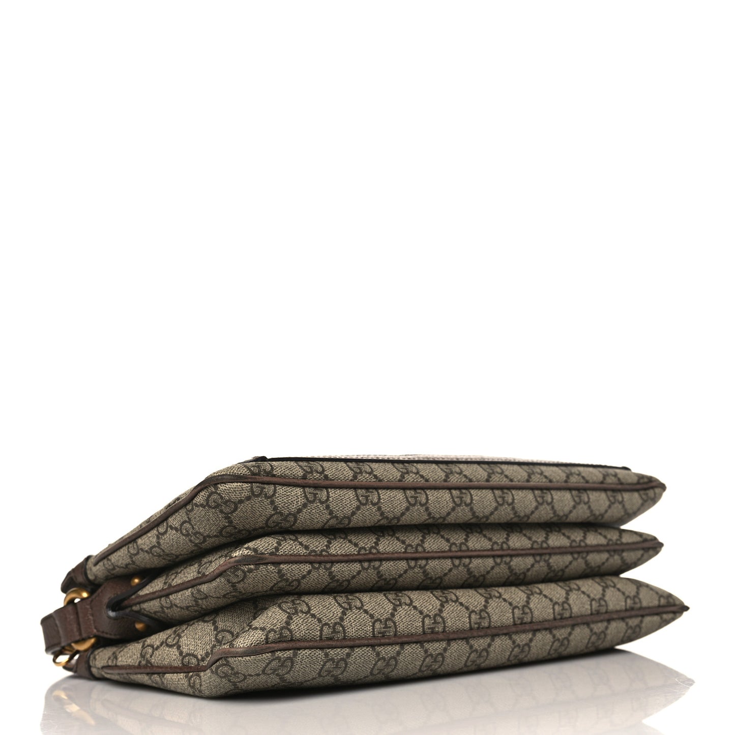 GG Supreme Monogram Web Medium Ophidia Shoulder Bag Beige New Acero