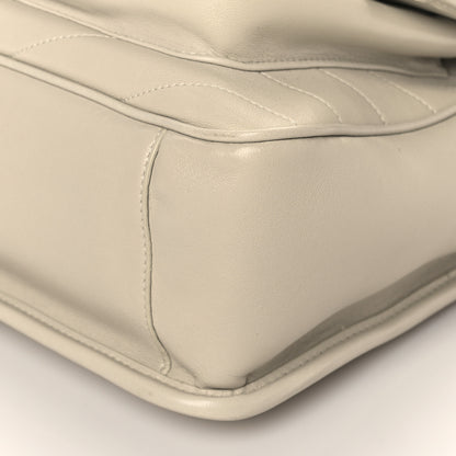 Saint Laurent Lambskin Matelasse Monogram Medium Niki Chain Satchel Ivory 9 of 9