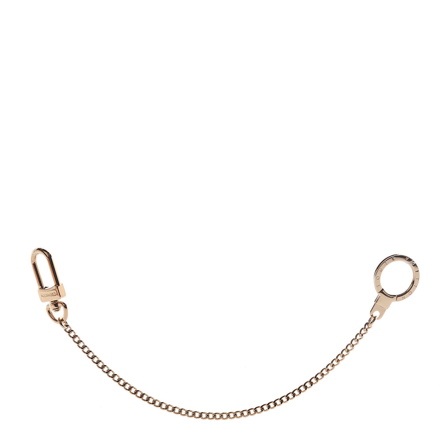 Metal Pochette Extender Key Ring Chain Gold