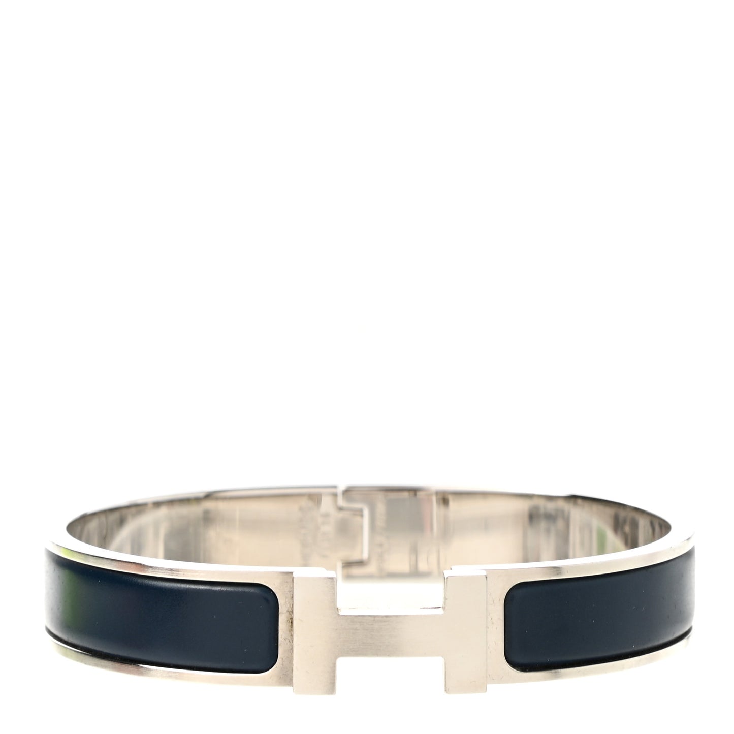 Matte Enamel Narrow Clic Clac HH Bracelet GM Bleu Nuit