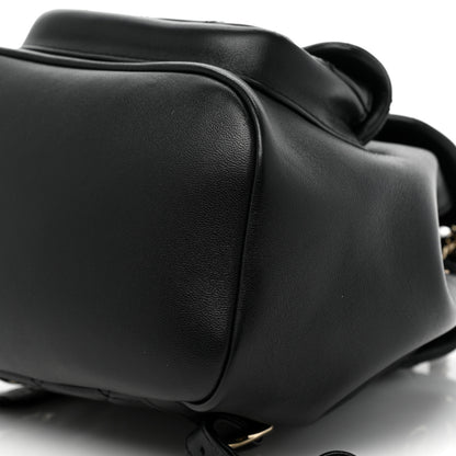 Chanel Lambskin Quilted Small Duma Drawstring Backpack Black 8 of 8