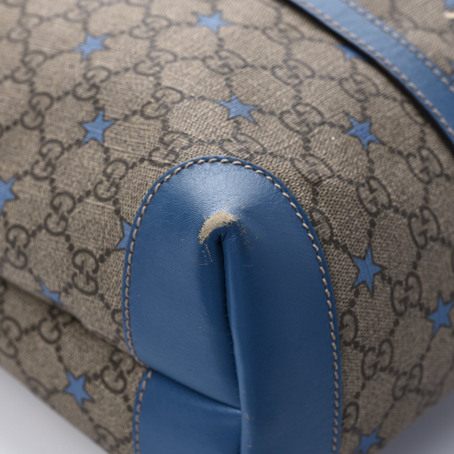 Gucci GG Plus Monogram Star Joy Vertical Tote Blue 10 of 11